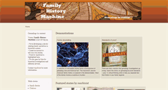 Desktop Screenshot of familyhistorymachine.com